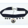 Luxus Schwarze Samt Anhänger Choker Halskette (XJW13684)